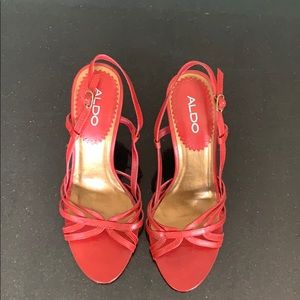 Red Aldo Heels